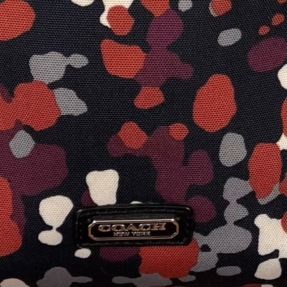 Coach | Park Splatter Print Canvas Black Leather Hobo - Picture 3 of 7